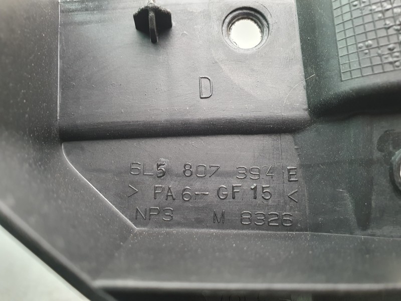 Recambio de soporte paragolpes trasero derecho para seat cordoba (6l2) 1.9 tdi referencia OEM IAM 6L5807394E 6L5807050F 