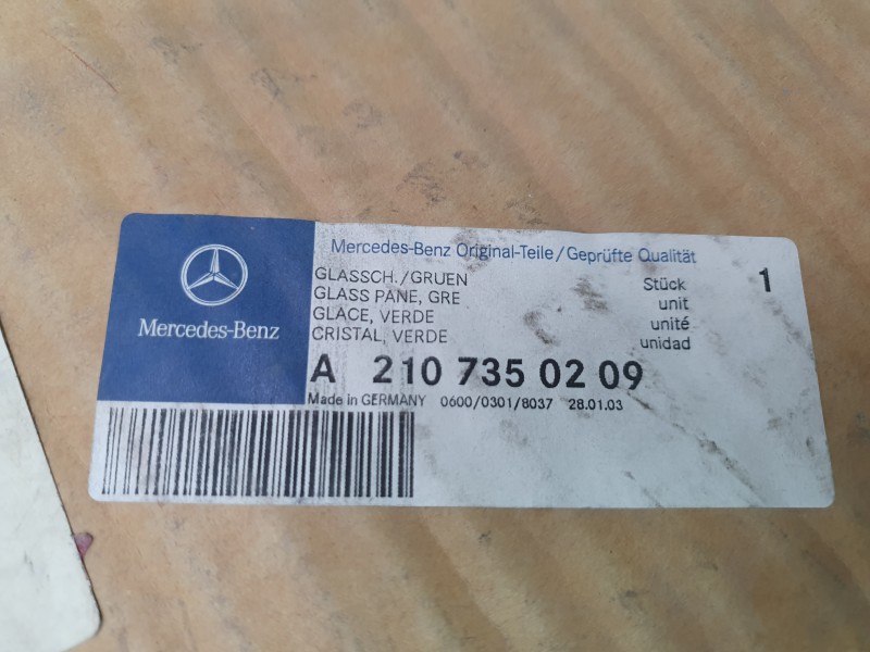 Recambio de luna custodia trasera derecha para mercedes-benz clase e (w210) e 250 d (210.010) referencia OEM IAM A2107350209  