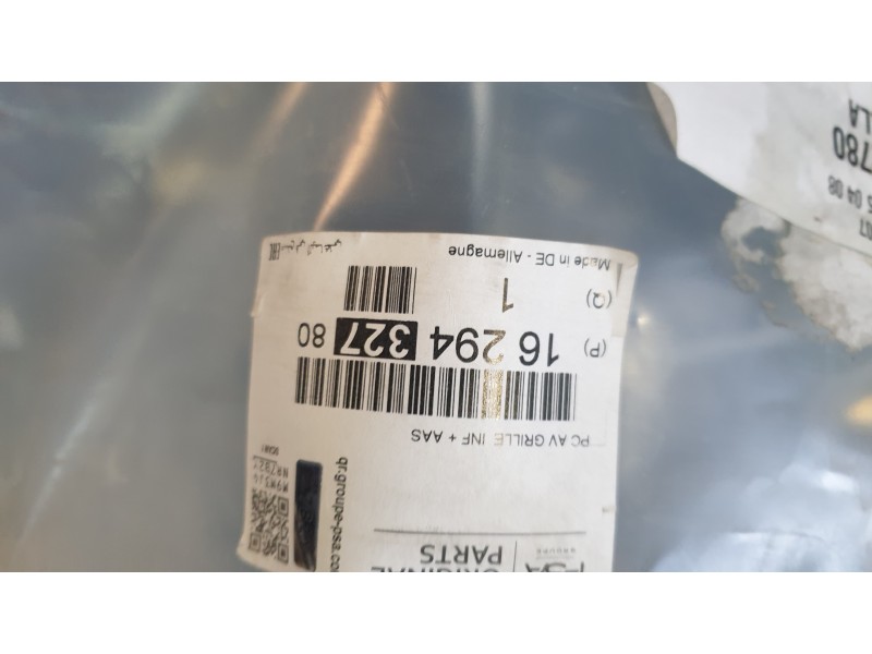 Recambio de rejilla paragolpes central para ds ds 7 crossback (j4_, jr_, jc_) 1.6 puretech 225 (j45gcr, j45ggr) referencia OEM I