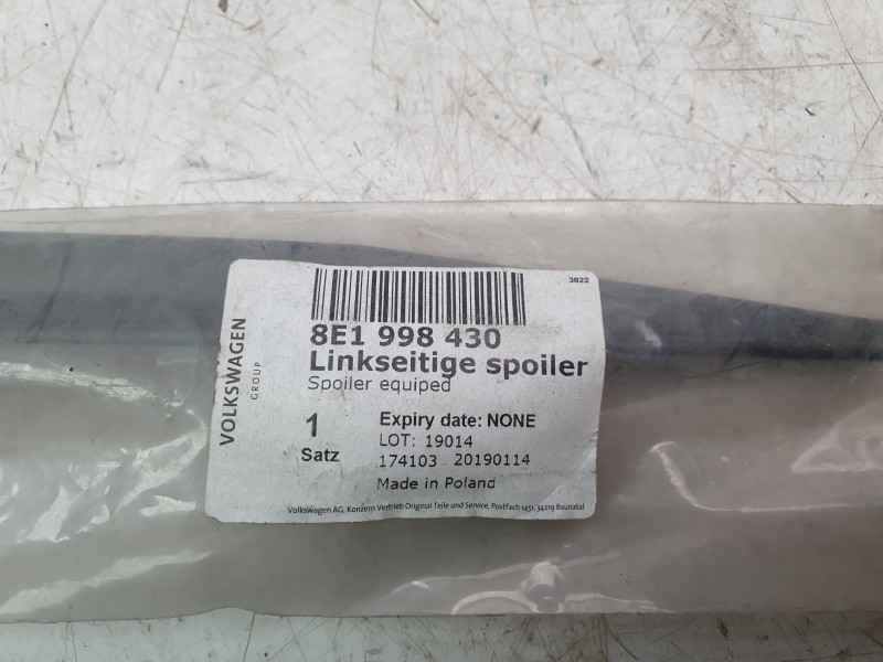 Recambio de moldura para audi a4 b6 (8e2) 2.0 referencia OEM IAM 8E1998430  