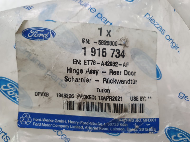 Recambio de retenedor puerta para ford transit courier b460 monospace 1.5 tdci referencia OEM IAM ET76A42982AF  