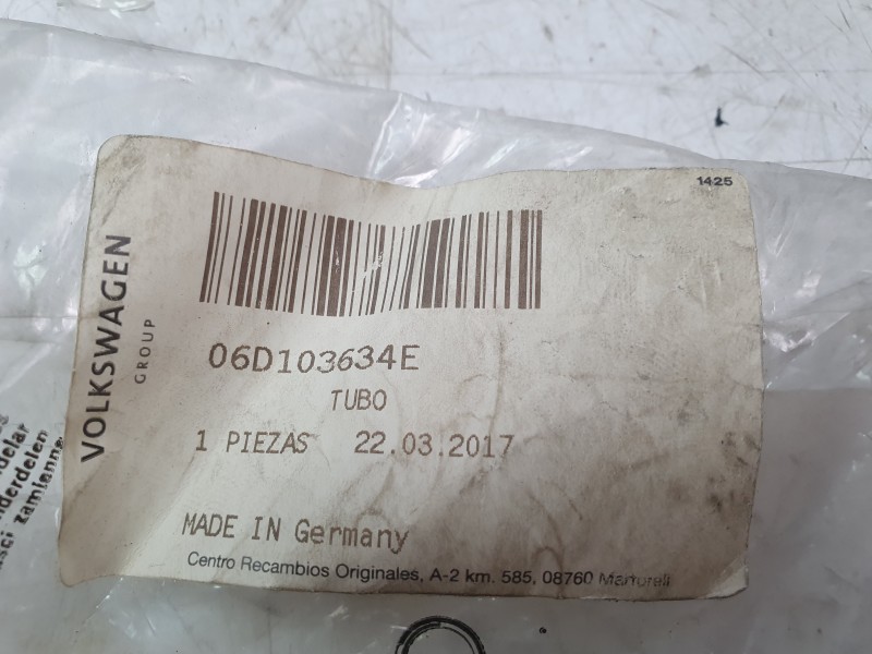 Recambio de varilla aceite para volkswagen eos (1f7, 1f8) 2.0 tfsi referencia OEM IAM 06D103634E  