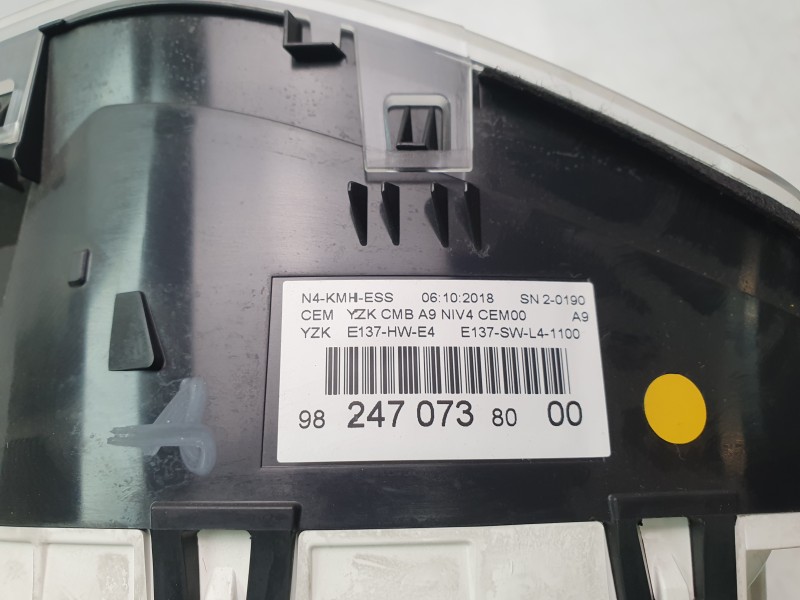 Recambio de cuadro instrumentos para peugeot 2008 i (cu_) 1.2 thp 110 / puretech 110 referencia OEM IAM 9824707380  