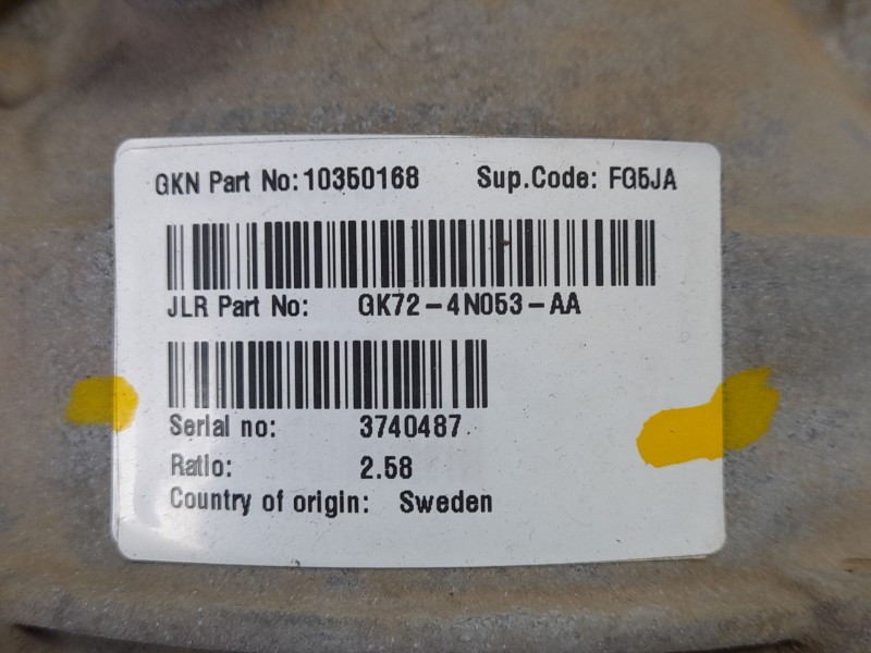 Recambio de diferencial trasero para land rover discovery sport hse referencia OEM IAM GK724N053AA  