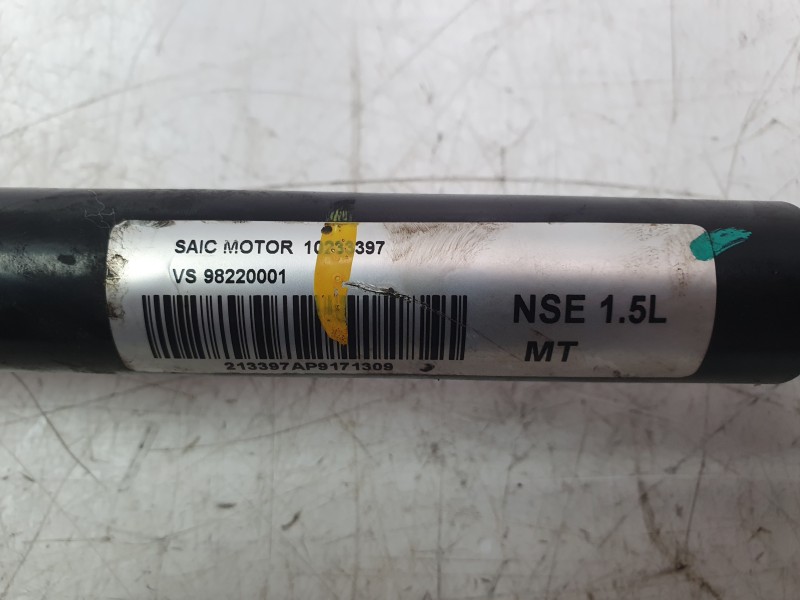 Recambio de transmision delantera derecha para mg zs suv (azs1) 1.5 vti referencia OEM IAM 10233397  