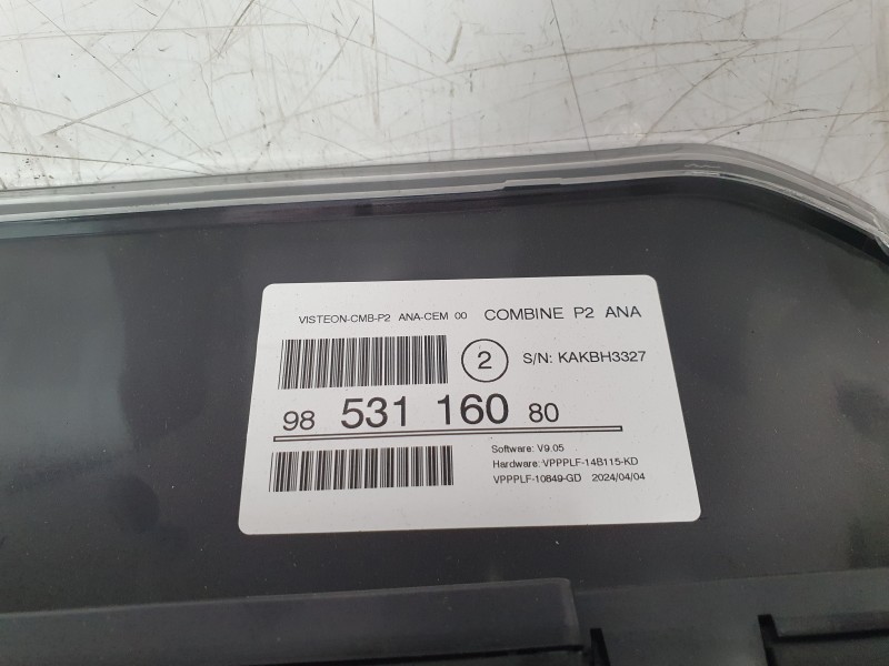 Recambio de cuadro instrumentos para peugeot 208 (p2) active referencia OEM IAM 9853116080  