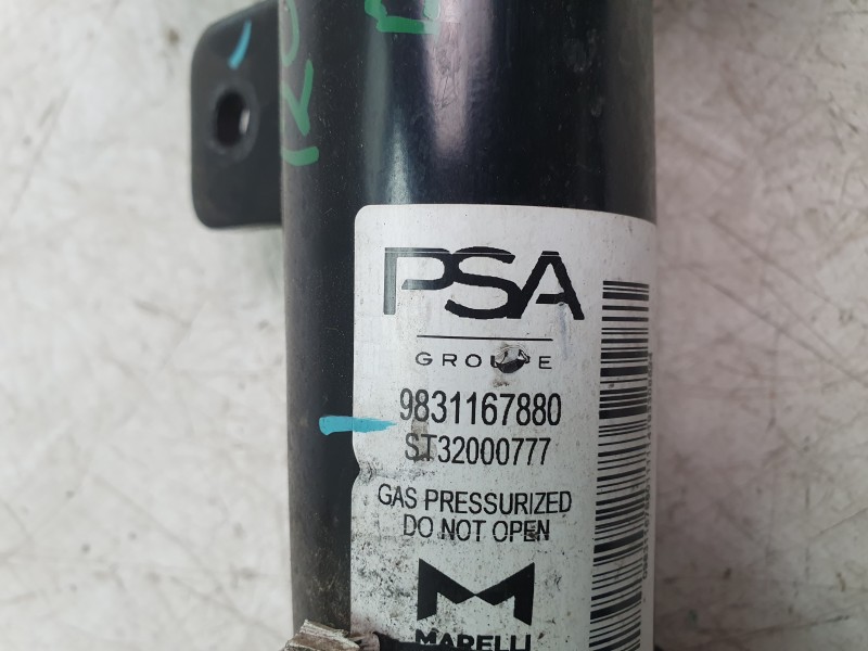 Recambio de amortiguador delantero izquierdo para peugeot 208 (p2) active referencia OEM IAM 9831167880  