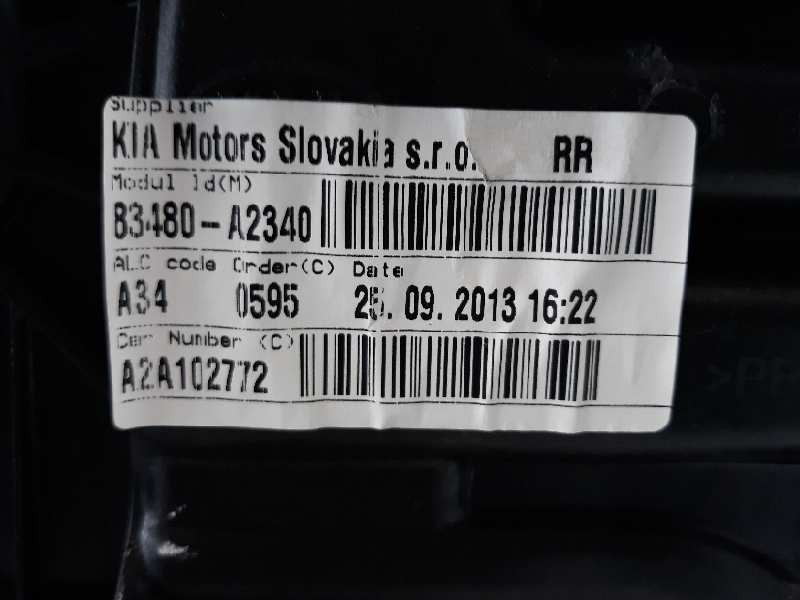 Recambio de elevalunas trasero derecho para kia cee´d drive referencia OEM IAM 83480A2340  