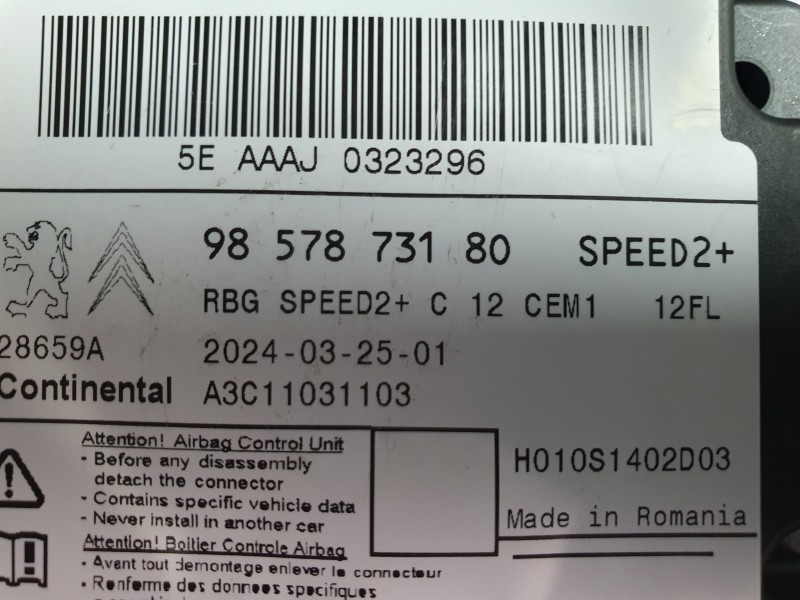 Recambio de kit airbag para peugeot 208 (p2) active referencia OEM IAM 98615805ZE  