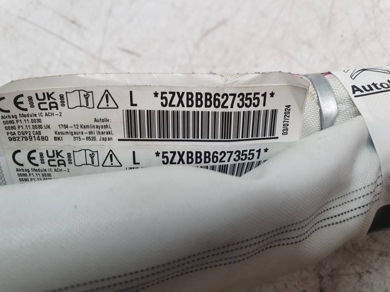 Recambio de kit airbag para peugeot 208 (p2) active referencia OEM IAM 98615805ZE  