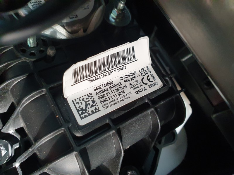 Recambio de kit airbag para peugeot 208 (p2) active referencia OEM IAM 98615805ZE  