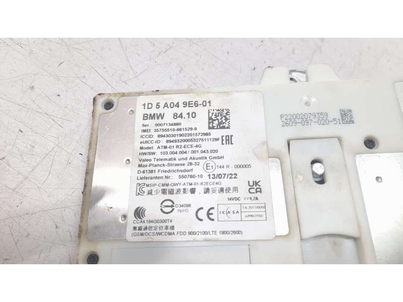 Recambio de antena para bmw x2 (f39) xdrive 20i referencia OEM IAM 65209371345  