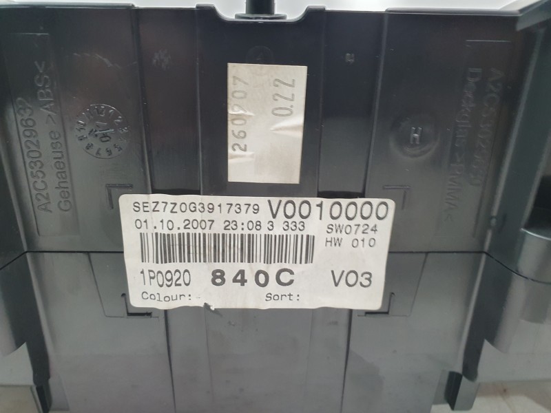 Recambio de cuadro instrumentos para seat leon (1p1) 2.0 tdi 16v referencia OEM IAM 1P0920840CX  