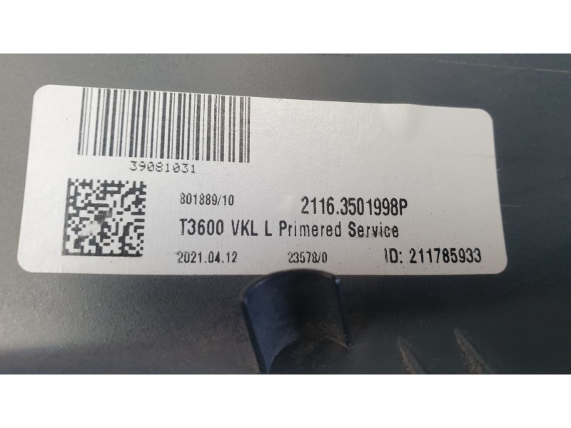 Recambio de carcasa retrovisor izquierdo para opel astra k (b16) 1.0 turbo (68) referencia OEM IAM 21163501998P  