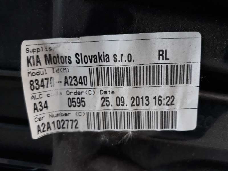 Recambio de elevalunas trasero izquierdo para kia cee´d drive referencia OEM IAM 83470A2340  