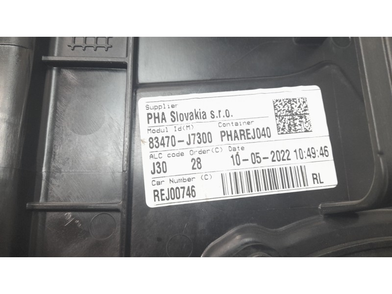 Recambio de elevalunas trasero izquierdo para kia xceed (cd) 1.0 t-gdi referencia OEM IAM 83470J7300  