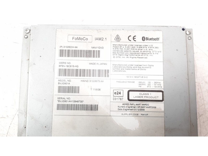 Recambio de sistema navegacion gps para land rover evoque 2.0 turbo cat referencia OEM IAM 7612052026  