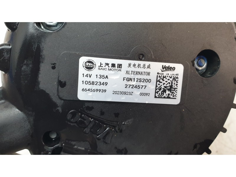 Recambio de alternador para mg zs suv (azs1) 1.5 vti referencia OEM IAM 10582349  