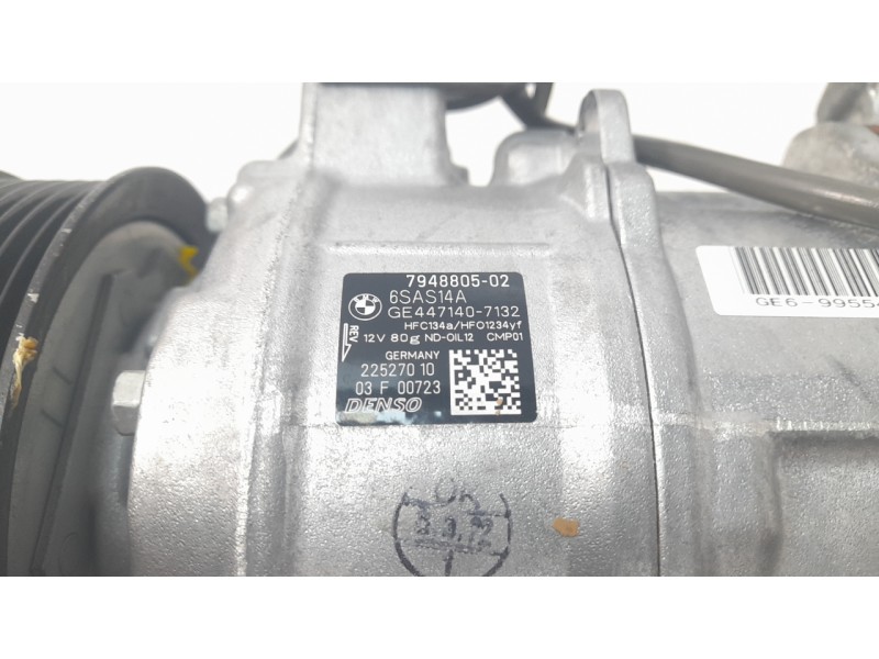 Recambio de compresor aire acondicionado para bmw serie x3 (g01) xdrive 20d referencia OEM IAM 64527948805  