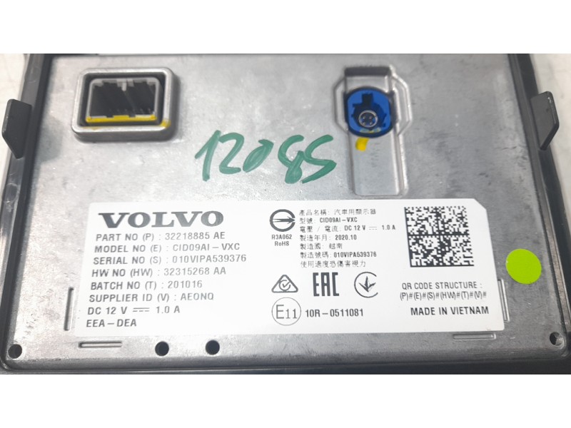 Recambio de sistema navegacion gps para volvo xc60 ii (246) b4 mild-hybrid referencia OEM IAM 32218885AE  