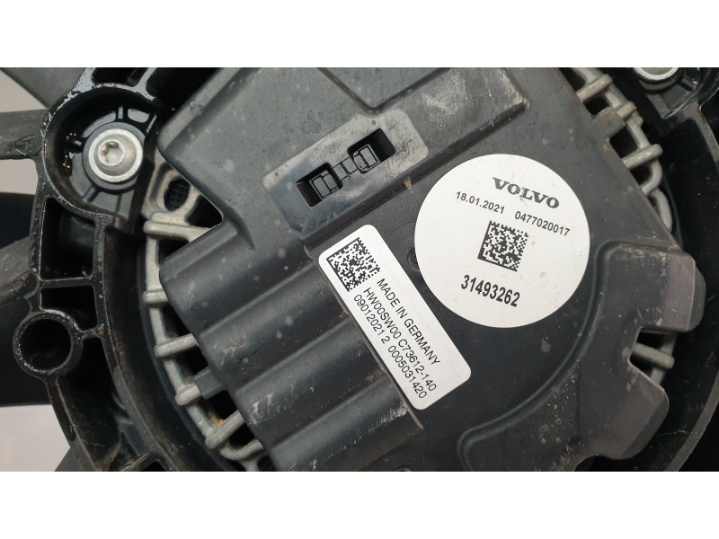 Recambio de electroventilador para volvo xc60 ii (246) b4 mild-hybrid referencia OEM IAM 31493262  