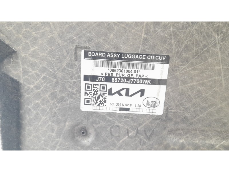 Recambio de alfombra maletero para kia xceed (cd) 1.0 t-gdi referencia OEM IAM 85720J7700WK  