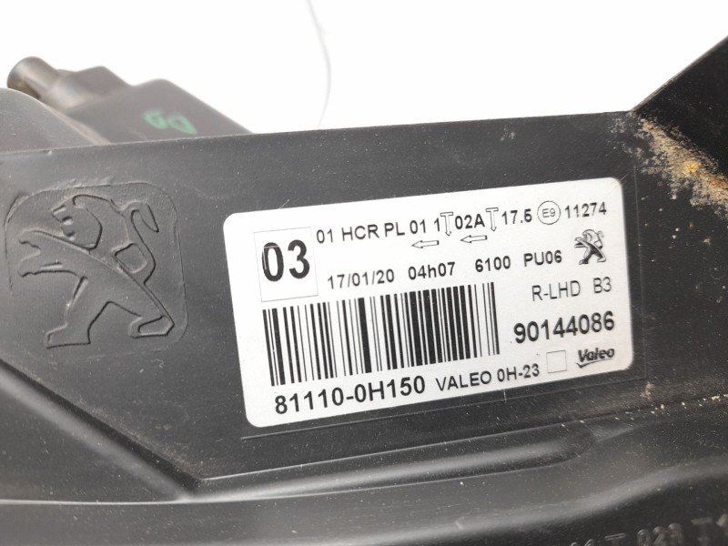 Recambio de faro derecho para ligier js50 0.5 referencia OEM IAM 811100H150 10117471001 10117471001 , PG2064903 , 11226512 , 106