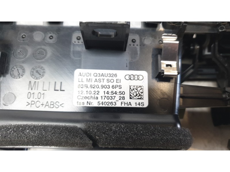 Recambio de aireador central para audi q3 sportback (f3n) 35 tdi referencia OEM IAM 83B8209036PS  