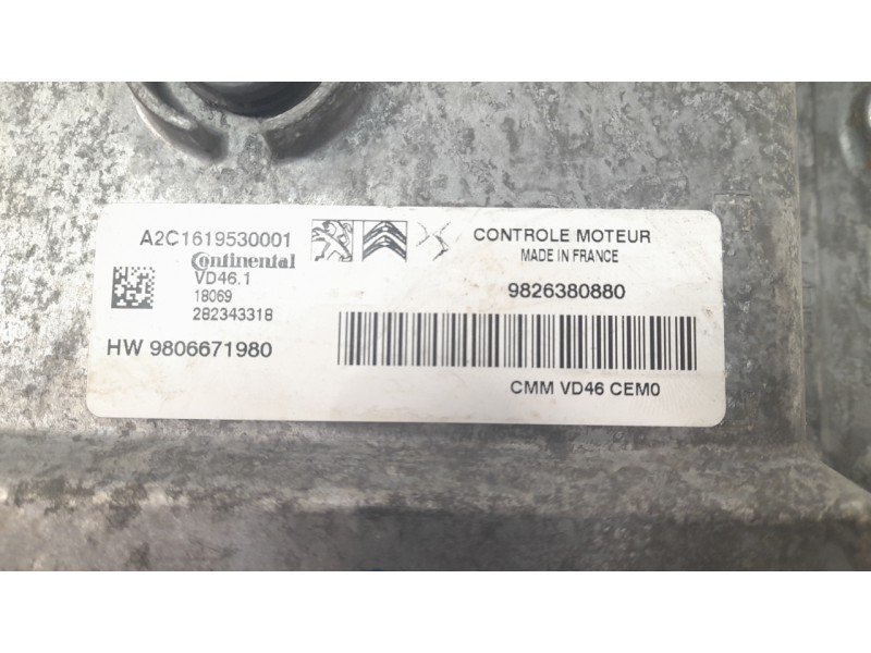 Recambio de centralita motor uce para opel crossland x / crossland (p17, p2qo) 1.2 (75) referencia OEM IAM 16164516  