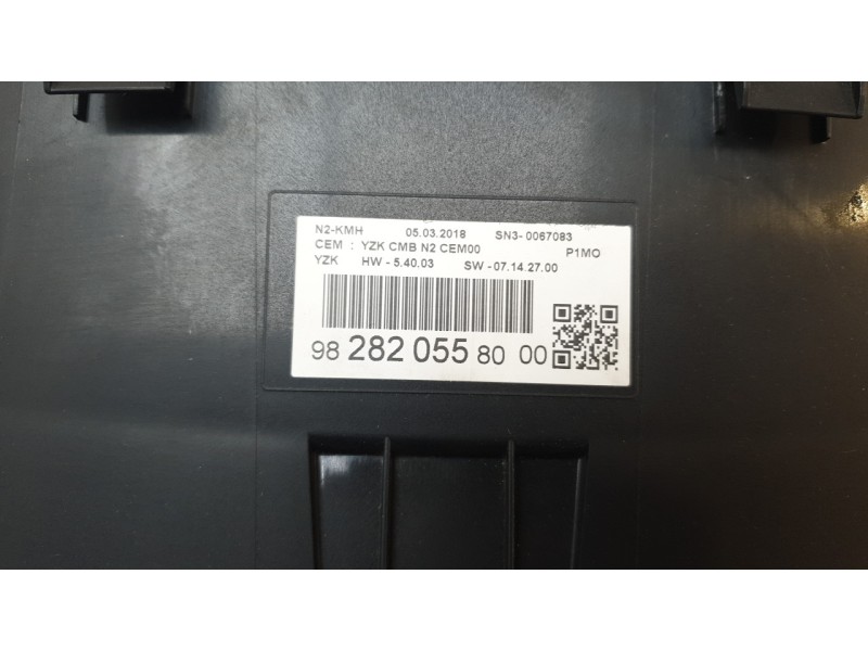 Recambio de cuadro instrumentos para opel crossland x / crossland (p17, p2qo) 1.2 (75) referencia OEM IAM 9828205580  