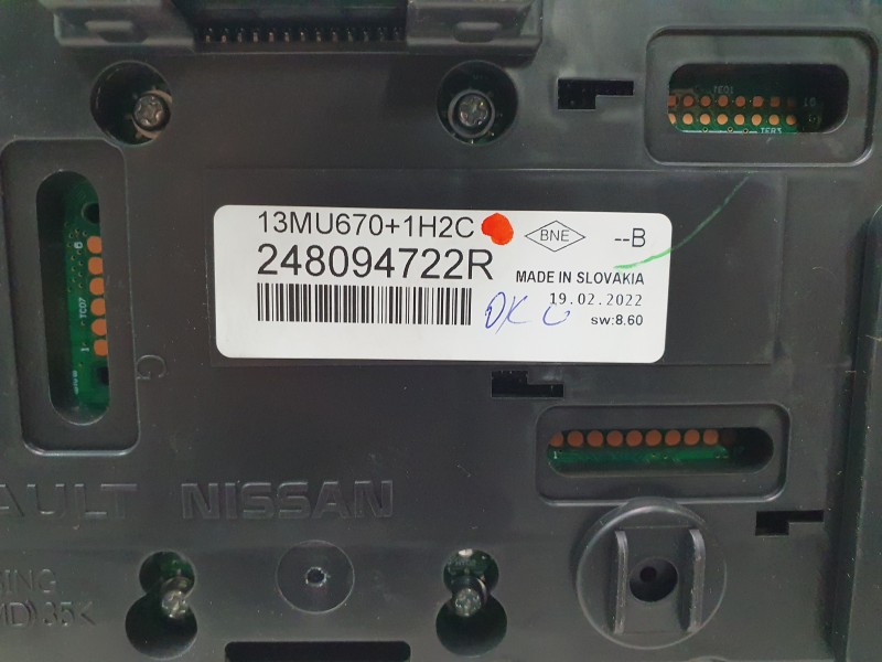 Recambio de cuadro instrumentos para renault clio v intens referencia OEM IAM 248094722R  