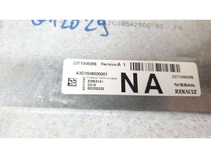 Recambio de centralita motor uce para renault clio v intens referencia OEM IAM 237104638S  