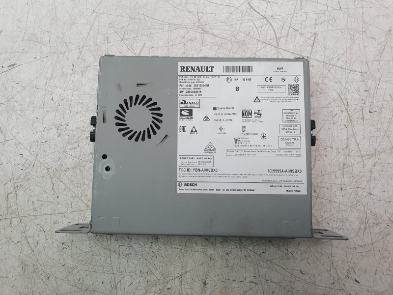 Recambio de sistema audio / radio cd para renault clio v intens referencia OEM IAM 259153546R 283C34951R 