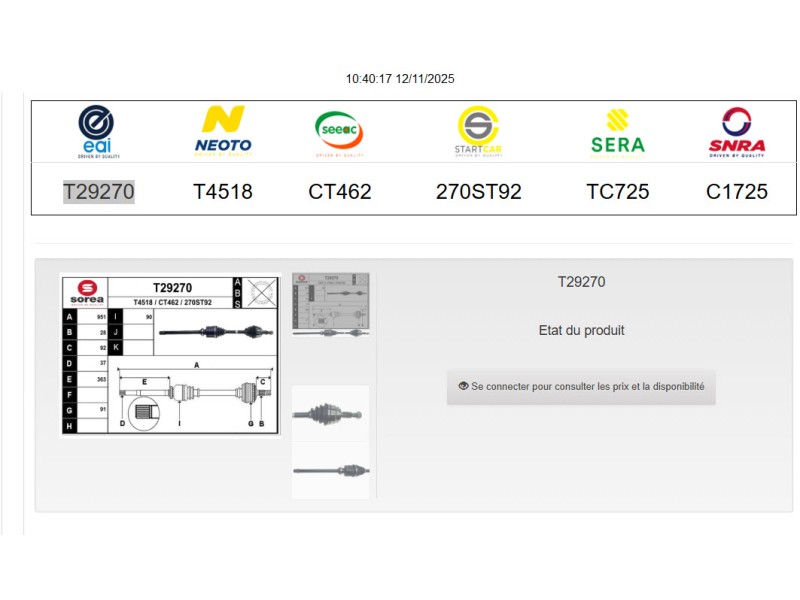 Recambio de transmision delantera derecha para citroën c5 aircross (ac_, aj_, ar_, a4_) 2.0 bluehdi 180 (ajehzr) referencia OEM 