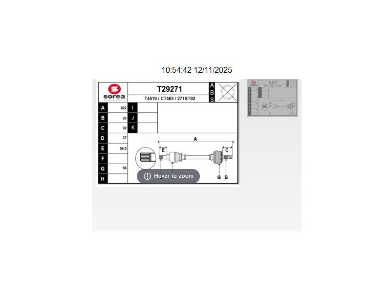 Recambio de transmision delantera izquierda para citroën c5 aircross (ac_, aj_, ar_, a4_) 2.0 bluehdi 180 (ajehzr) referencia OE