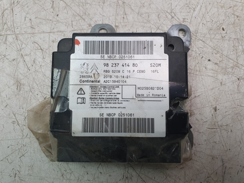 Recambio de centralita airbag para peugeot rifter 1.5 bluehdi 100 referencia OEM IAM 9823741480 A2C15940104 