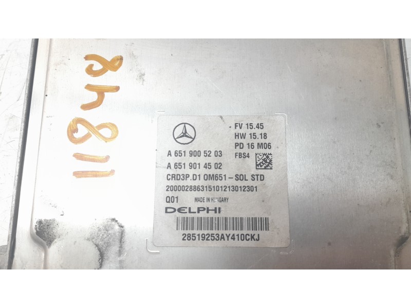 Recambio de centralita motor uce para mercedes-benz clase c coupe (w205) c 250 d 4matic (205.309) referencia OEM IAM 6519000603 