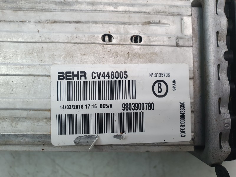 Recambio de intercooler para opel crossland x / crossland (p17, p2qo) 1.2 (75) referencia OEM IAM 9803900780 CV448005 30460 , 11