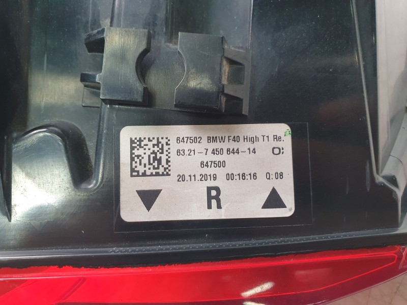 Recambio de piloto trasero derecho para bmw 1 (f40) 118 d referencia OEM IAM 63217450644 103F06410770 16690012