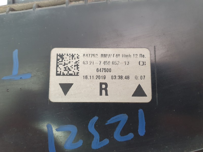 Recambio de piloto trasero derecho interior para bmw 1 (f40) 118 d referencia OEM IAM   