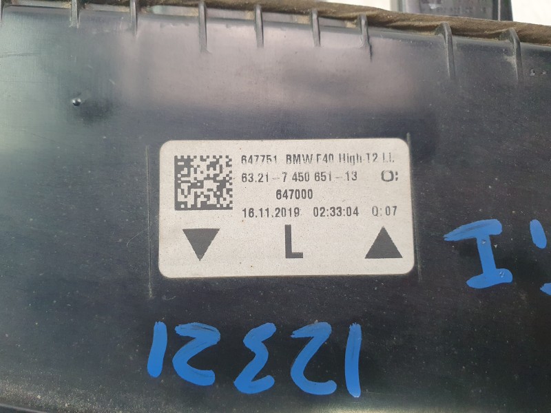 Recambio de piloto trasero izquierdo interior para bmw 1 (f40) 118 d referencia OEM IAM 63217450651 647000 