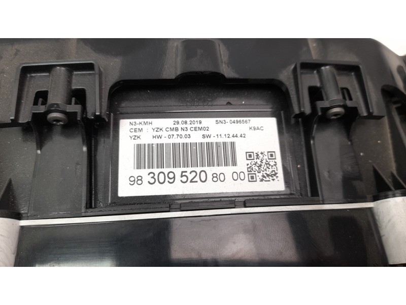 Recambio de cuadro instrumentos para citroen berlingo 1.5 blue-hdi fap referencia OEM IAM 9830952080  