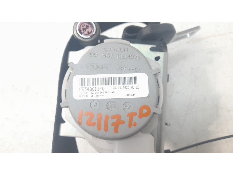 Recambio de cinturon seguridad trasero derecho para skoda kamiq (nw4) 1.5 tsi referencia OEM IAM KR34Q6I1FG  