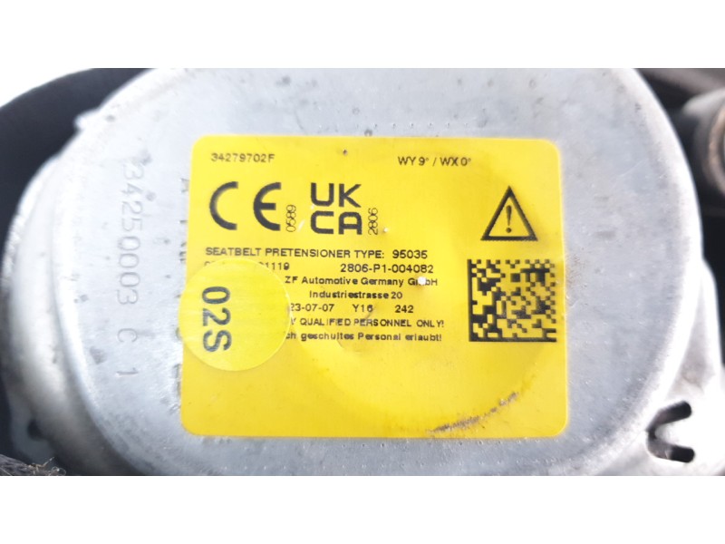 Recambio de cinturon seguridad delantero izquierdo para skoda kamiq (nw4) 1.5 tsi referencia OEM IAM 34279702F  