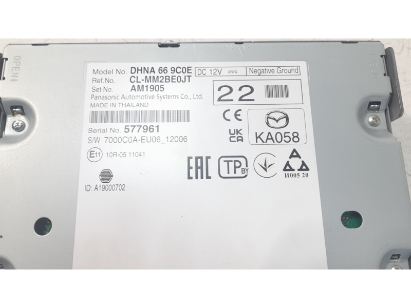 Recambio de sistema navegacion gps para mazda 3 sedán (bp) evolution referencia OEM IAM BDGF611J0B  