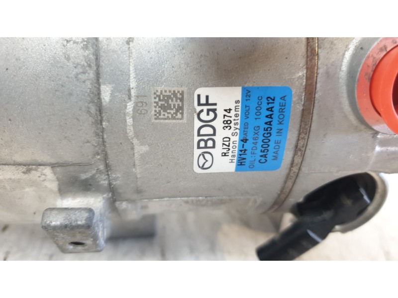 Recambio de compresor aire acondicionado para mazda 3 sedán (bp) evolution referencia OEM IAM HV144MT  