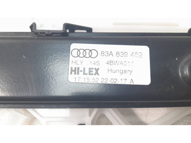 Recambio de elevalunas trasero derecho para audi q3 sportback (f3n) 35 tdi referencia OEM IAM 83A839462  