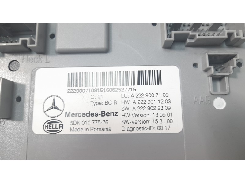 Recambio de modulo electronico para mercedes-benz clase c coupe (w205) c 250 d 4matic (205.309) referencia OEM IAM A2229005707 5