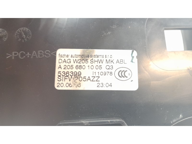 Recambio de guantera para mercedes-benz clase c coupe (w205) c 250 d 4matic (205.309) referencia OEM IAM A2056801005  