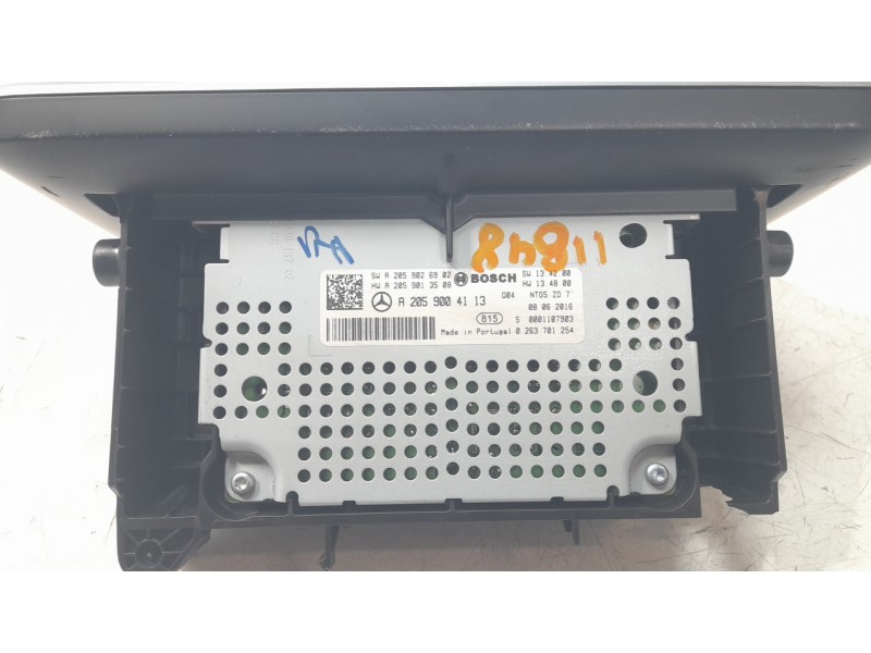 Recambio de pantalla multifuncion para mercedes-benz clase c coupe (w205) c 250 d 4matic (205.309) referencia OEM IAM A205900411
